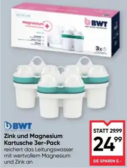 Maximarkt BWT Zink und Magnesium Kartusche Angebot
