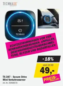 Forstinger Technaxx Secure Drive Mini-Verkehrswarner Angebot