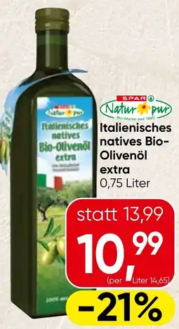 Spar Naturpur Italienisches natives Bio-Olivenöl extra Angebot