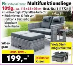 Norma Garten & Freizeit Multifunktionsliege 10tlg. Angebot