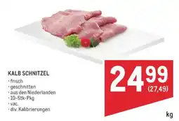 Metro Kalb Schnitzel Angebot