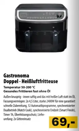 Cosmos Gastronoma Doppel-Heißluftfritteuse Angebot