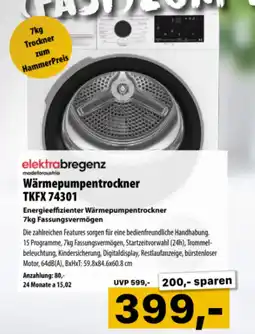 Cosmos Wärmepumpentrockner TKFX 74301 Angebot
