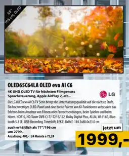 Cosmos OLED65C64LA OLED evo AI C6 Angebot