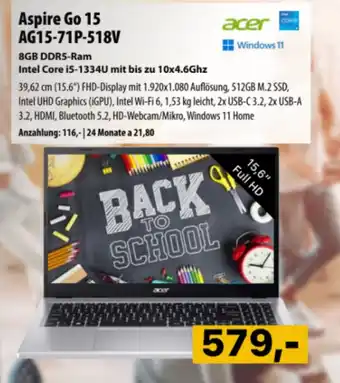 Acer Aspire Go 15 AG15-71P-518V