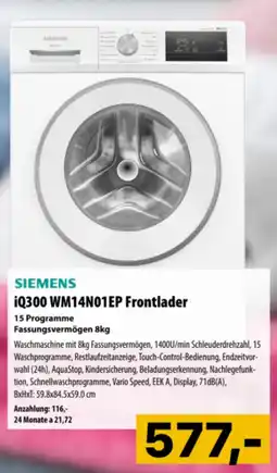 Cosmos Siemens iQ300 WM14N01EP Frontlader Angebot
