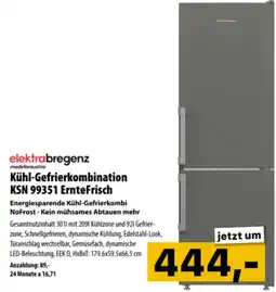 Cosmos elektra bregenz Kühl-Gefrierkombination KSN 99351 ErnteFrisch Angebot