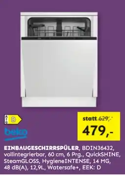 Möbel Ludwig Einbaugeschirrspüler Beko Angebot
