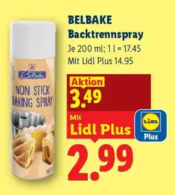 Lidl Belbake Backtrennspray Angebot