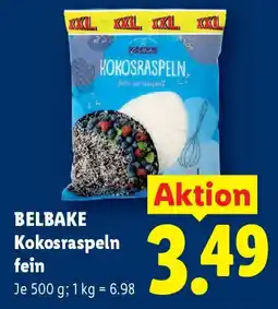 Lidl Belbake Kokosraspeln fein Angebot