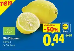 Lidl Bio Zitronen Angebot