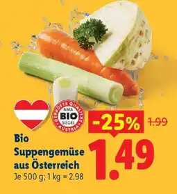 Lidl Bio Suppengemüse aus Österreich Angebot