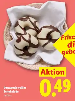 Lidl Donut mit weißer Schokolade Angebot