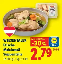 Lidl Wiesentaler Frische Maishendl Suppenteele Angebot