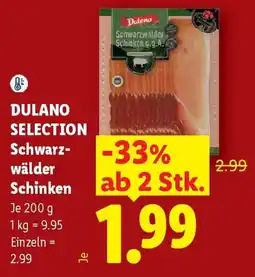 Lidl DULANO SELECTION Schwarzwälder Schinken Angebot