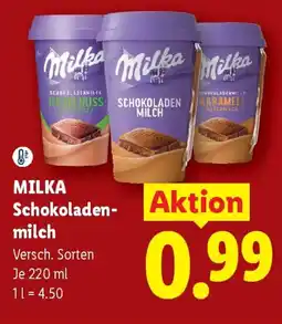 Lidl Milka Schokoladenmilch Angebot