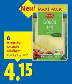 Lidl Milbona Gouda in Scheiben Angebot