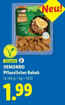 Lidl Vemondo Pflanzlicher Kebab Angebot