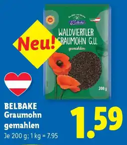 Lidl Belbake Graumohn gemahlen Angebot