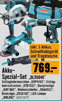 Hornbach Makita Akku-Spezial-Set „DLX6046“ Angebot