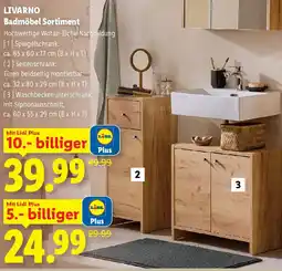 Lidl LIVARNO Badmöbel Sortiment Angebot