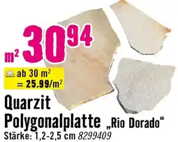 Hornbach Quarzit Polygonalplatte „Rio Dorado“ Angebot