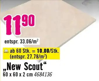 Hornbach „,New Scout“ Angebot