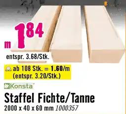 Hornbach Konsta Staffel Fichte/Tanne Angebot