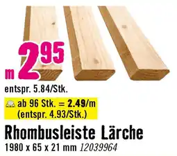 Hornbach Rhombusleiste Lärche Angebot