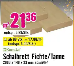 Hornbach Konsta Schalbrett Fichte/Tanne Angebot