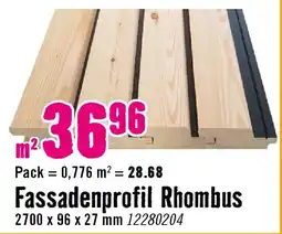 Hornbach Fassadenprofil Rhombus Angebot