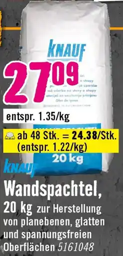 Hornbach KNAUF Wandspachtel Angebot