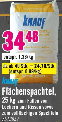 Hornbach KNAUF Flächenspachtel Angebot