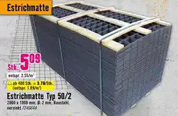Hornbach Estrichmatte Typ 50/2 Angebot
