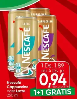 Spar Nescafé Cappuccino oder Latte Angebot