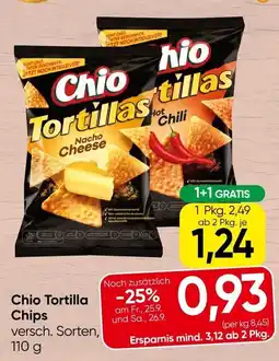 Spar Chio Tortilla Chips Angebot