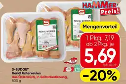 Spar S-Budget Hendl Unterkeulen Angebot