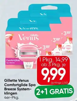 Spar Gillette Venus Comfortglide Spa Breeze System-klingen Angebot