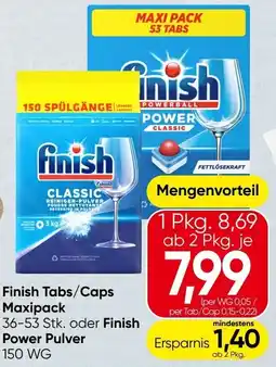Spar Finish Tabs/Caps Maxipack Angebot