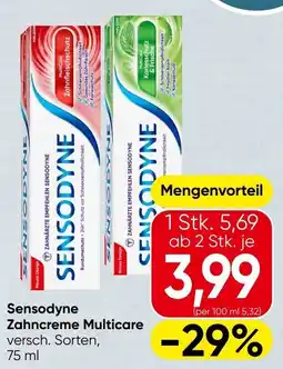 Spar Sensodyne Zahncreme Multicare Angebot