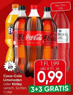 Spar Coca-Cola Limonaden oder Kinley Angebot