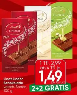Spar Lindt Lindor Schokolade Angebot