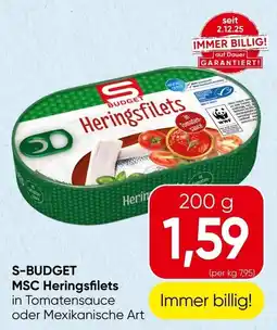 Spar S-Budget MSC Heringsfilets Angebot