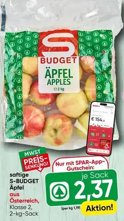 Spar S-Budget Äpfel Angebot