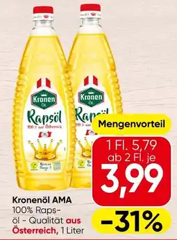 Spar Kronenöl AMA Rapsöl Angebot