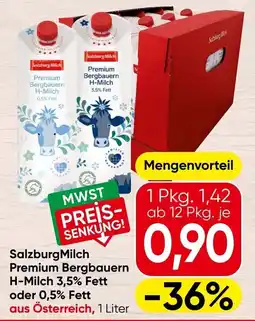 Spar SalzburgMilch Premium Bergbauern H-Milch Angebot