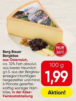 Spar Berg Bauer Bergkäse Angebot