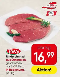 Spar TANN Rindsschnitzel Angebot