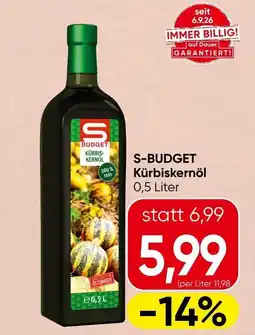 Spar S-Budget Kürbiskernöl Angebot