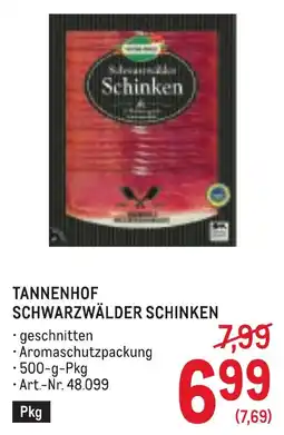 Metro Tannenhof Schwarzwälder Schinken Angebot